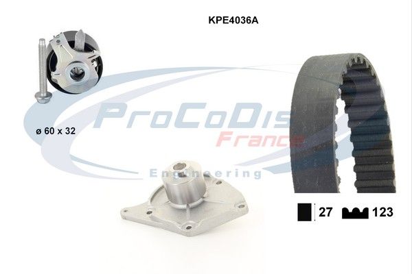 PROCODIS FRANCE Veepump + hammasrihmakomplekt KPE4036A
